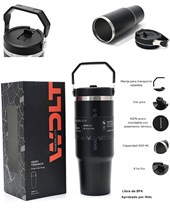 VASO TERMICO NEGRO WANDERLUST CON PICO 900ML