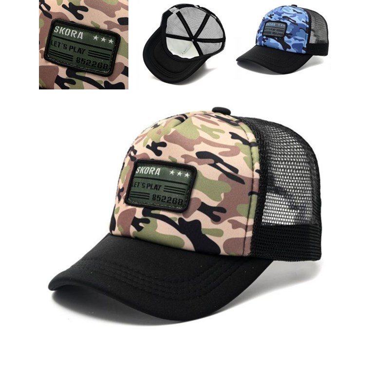 GORRO PARA NENE CON VISERA CAMUFLADA