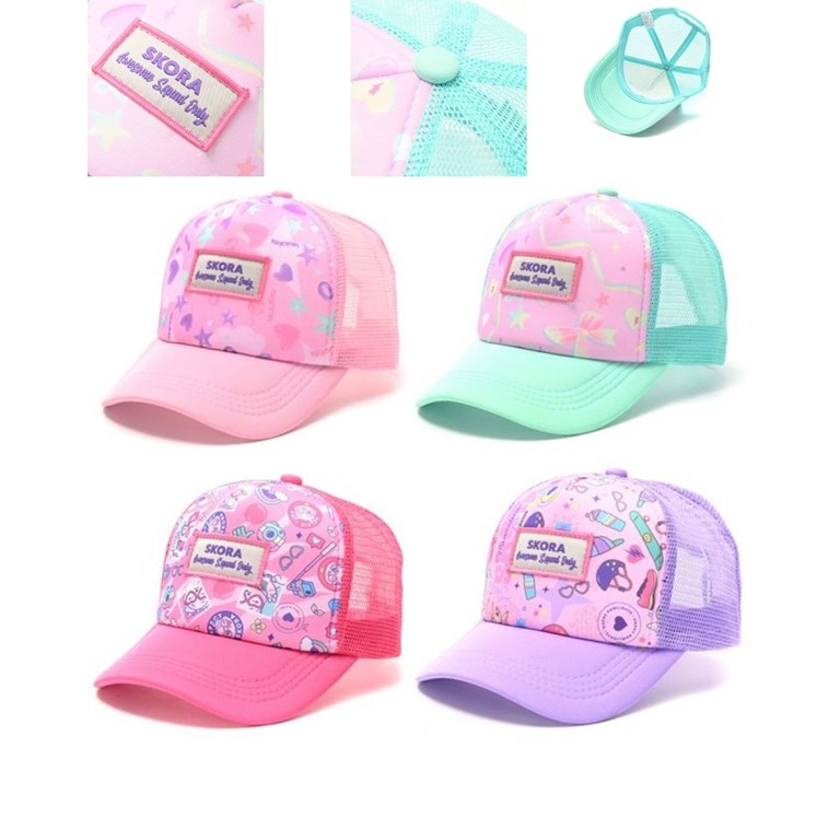 GORRO PARA NENA CON VISERA ESTAMPA SURTIDA