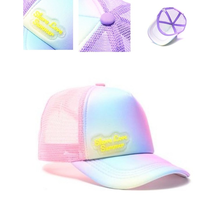 GORRO PARA NENA CON VISERA. COLOR DEGRADE