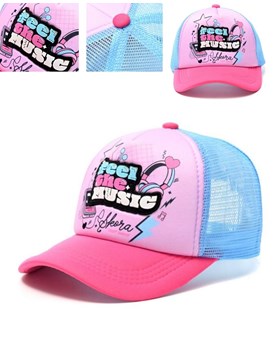 GORRA PARA NENA CON VECERA ESTAMPA MÚSICA