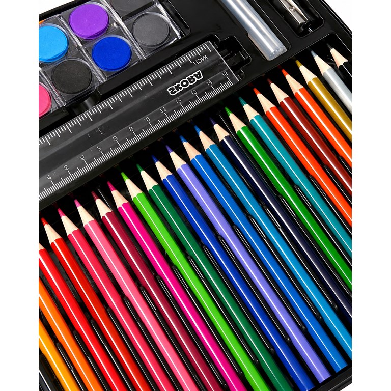 SET VALIJITA DE ARTE TEEN 110 PIEZAS. INCLUYE GOMA DE BORRAR, SACAPUNTAS Y PEGAMENTO. DISNEY