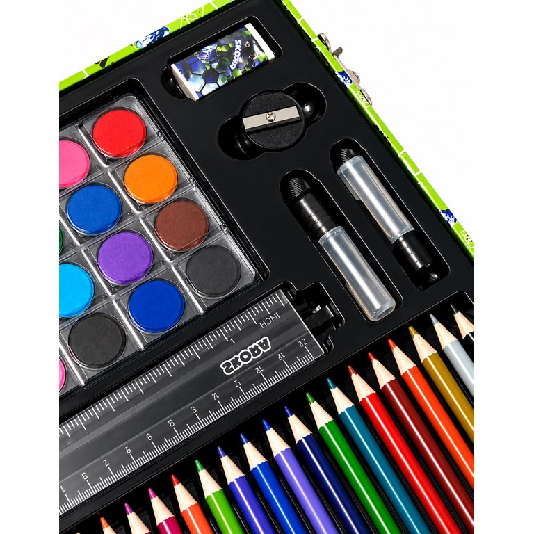 SET VALIJITA DE ARTE TEEN 110 PIEZAS. INCLUYE GOMA DE BORRAR, SACAPUNTAS Y PEGAMENTO. DISNEY