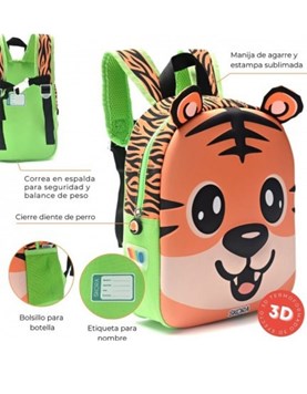 Mochila con luz kawaii dai termoformada 12'.Disney