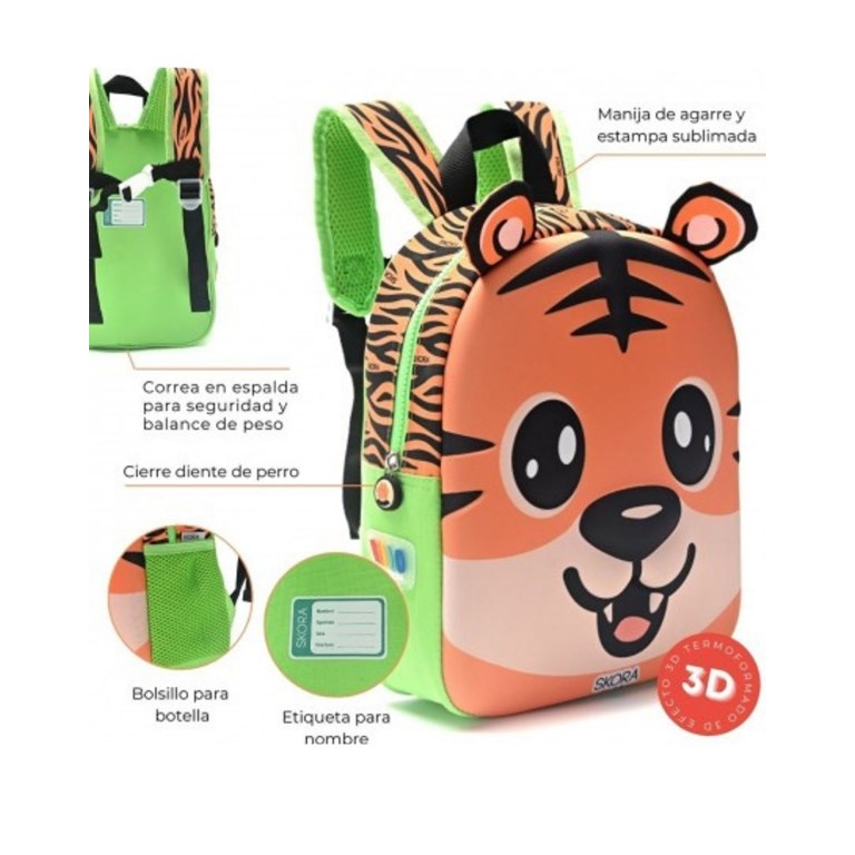 Mochila con luz kawaii dai termoformada 12'.Disney