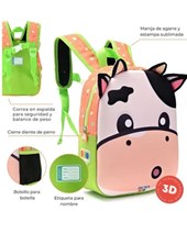 Mochila con luz kawaii kuro termoformada vaca 12'.Disney