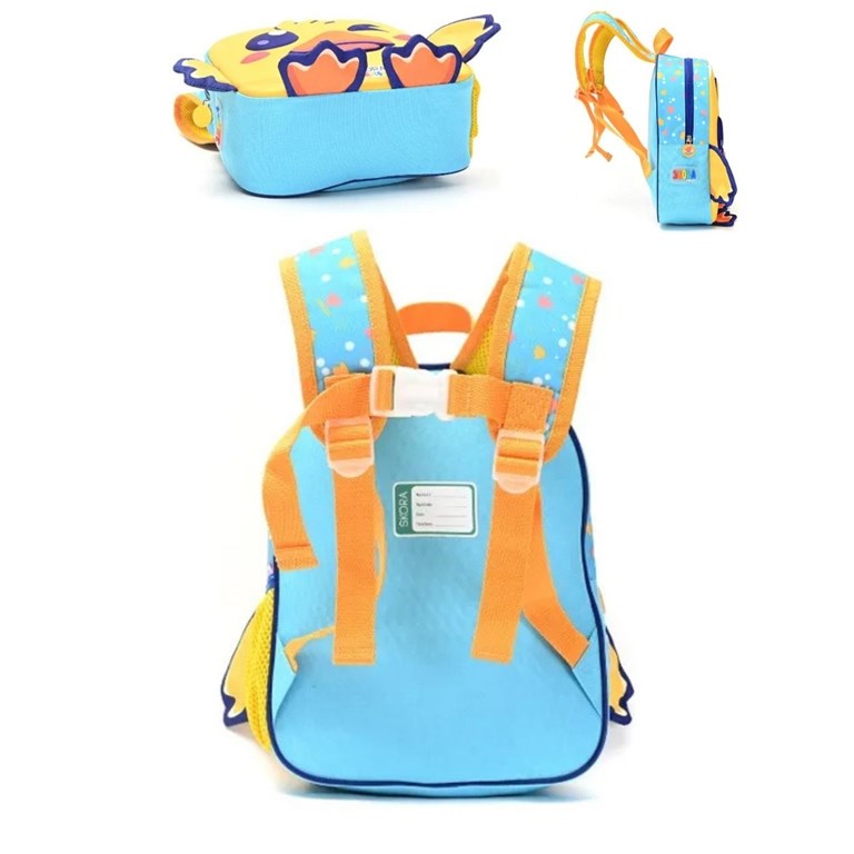 Mochila con luz kawaii hiru patito termoformada 12'.Disney