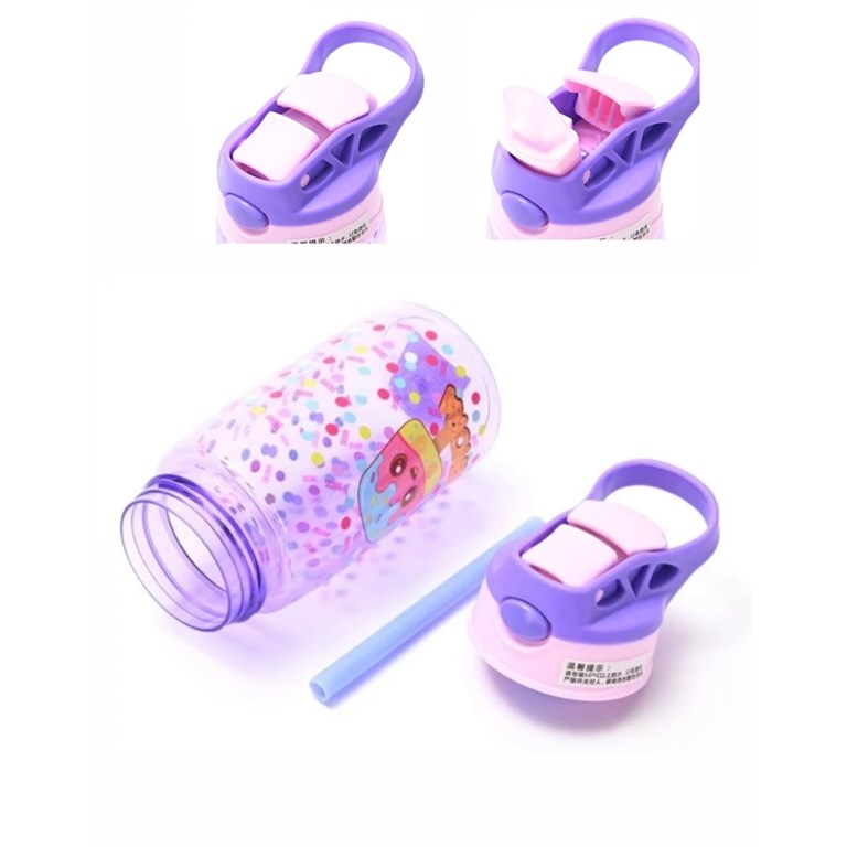 Botella infantil pico retractil y agarre 480ml.