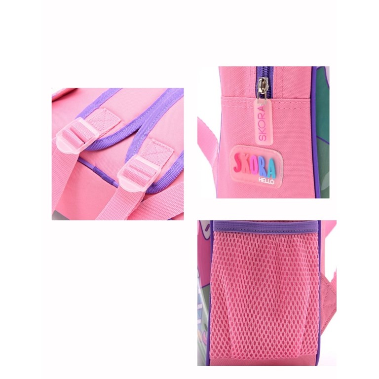 Mochila petit termoformada mundo candy.Medidas 22x30x10 pulgadas 12