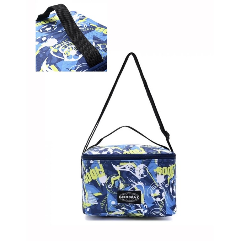 Lunchera goodpak print futbol 14x22x15cm
