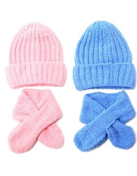 SET GORRO Y BUFANDA LISA INFANTIL