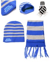 SET GORRO Y BUFANDA RAYAS INFANTIL