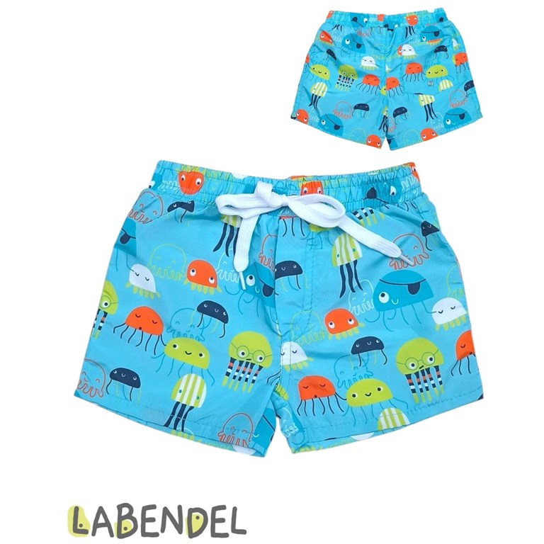 Short baño bebe estampa Aguas vivas. Labendel