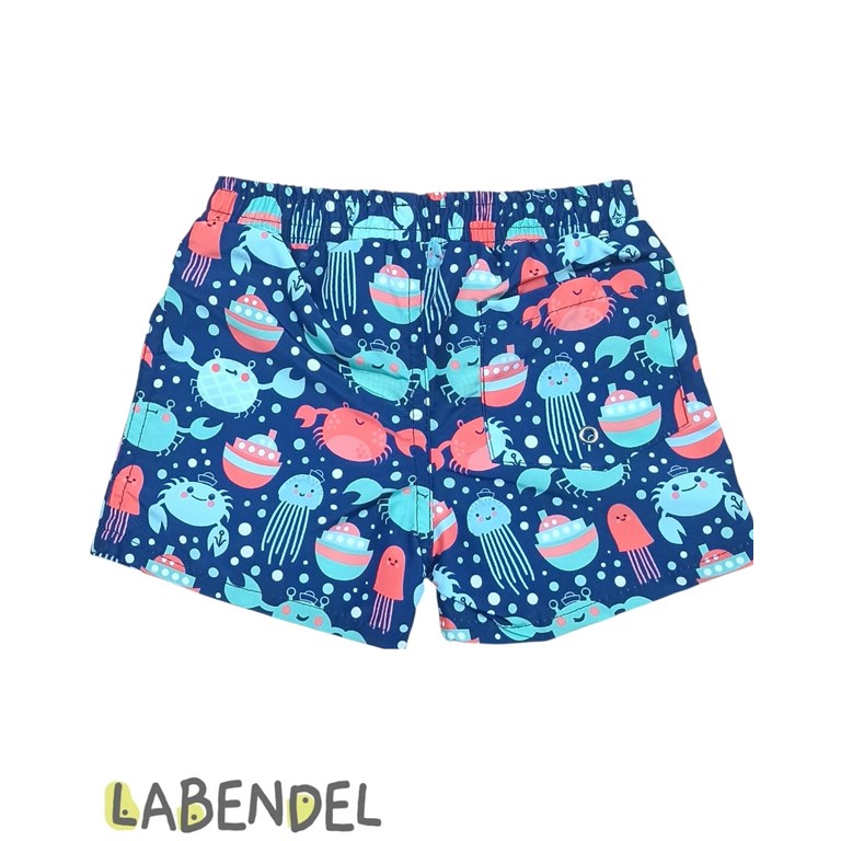 Short de baño bebe estampa cangrejos. Labendel