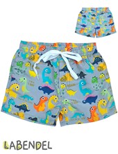 Short baño bebe estampa Dinosaurios. Labendel