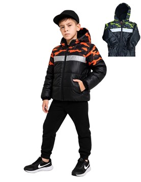 PROMO! Campera abrigo varon combinada con camuflado. Dos variantes color. Balagan