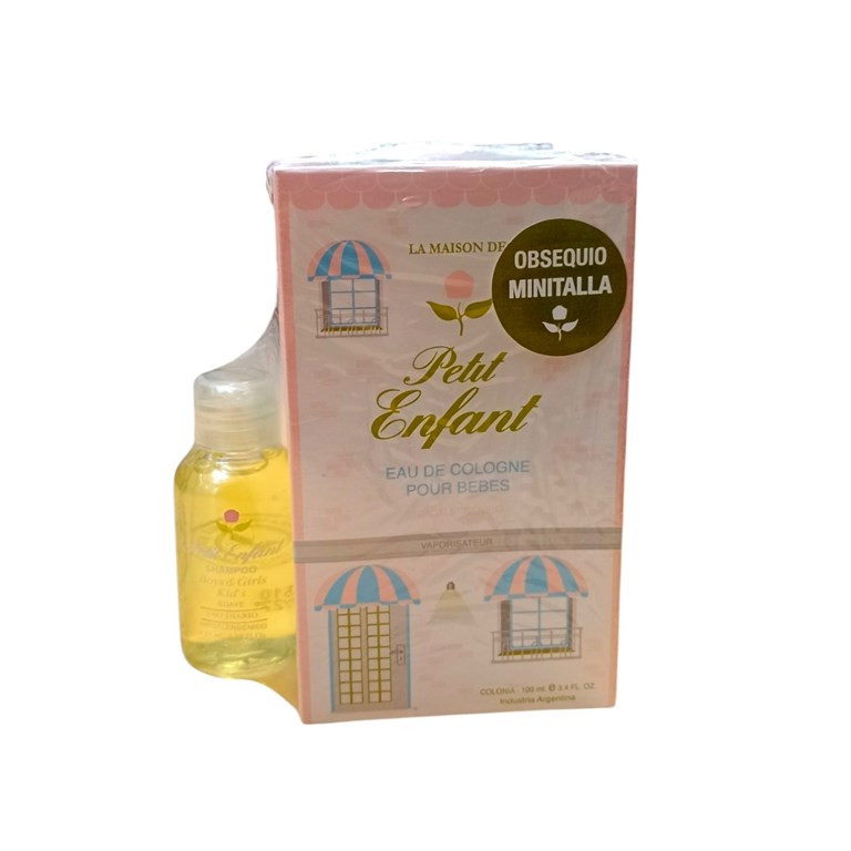 Colonia Petit enfant x 100 ml mas shampoo kids x 35 ml petit enfant