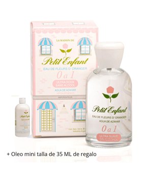 AGUA DE AZAHAR MAISON X 100ML CON VAPORIZADOR + OLEO X 35 ML. PETIT ENFANT