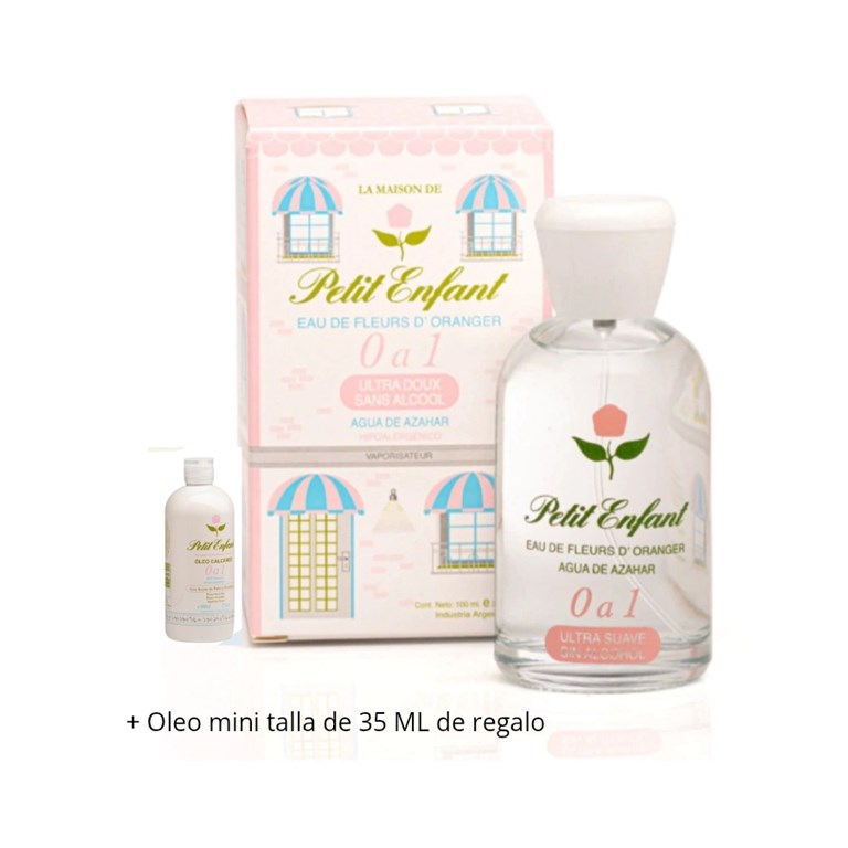AGUA DE AZAHAR MAISON X 100ML CON VAPORIZADOR + OLEO X 35 ML. PETIT ENFANT
