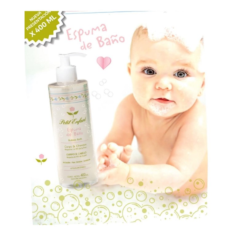 ESPUMA DE BAÑO X 400 ML. PETIT