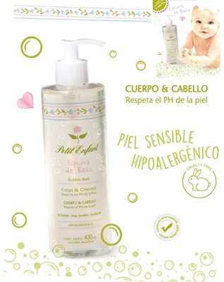 ESPUMA DE BAÑO X 400 ML. PETIT