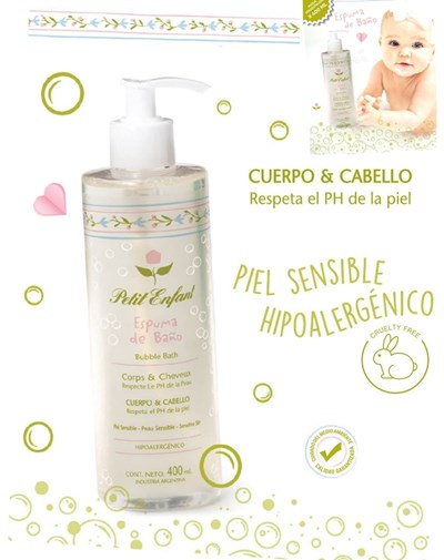 ESPUMA DE BAÑO X 400 ML. PETIT