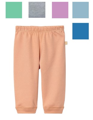 Pantalon largo bebe con puño. Colores surtidos. Naranjo.