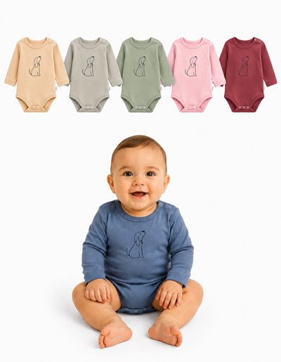 BODY COM BROCHE CON ESTAMPA NARANJO