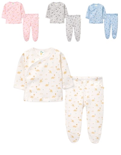 CONJUNTO BATITA Y MEDIO OSITO EST UNISEX VARIOS COLORES NARANJO
