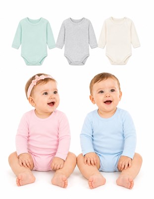 Body M/L bebe. Liso Colores surtidos. Naranjo.