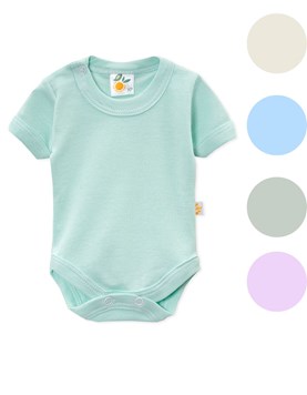 Body M/C broche Ribb liso. Colores surtidos. naranjo