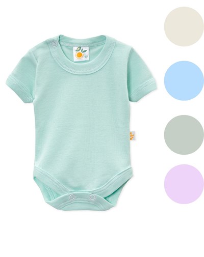 Body M/C broche Ribb liso. Colores surtidos. naranjo