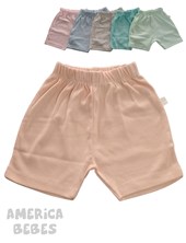 Short ribb liso. Colores surtidos. Naranjo.