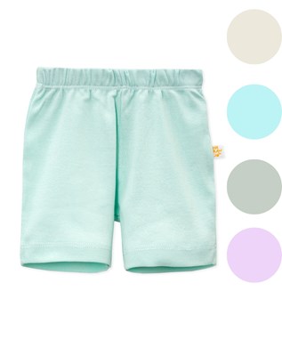 Short ribb liso. Colores surtidos. Naranjo.