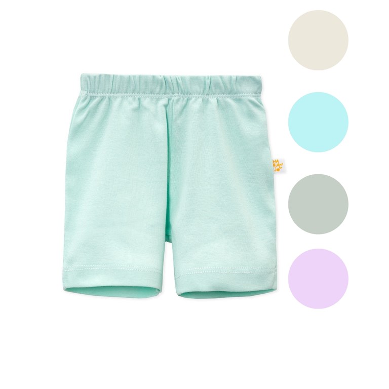 Short ribb liso. Colores surtidos. Naranjo.