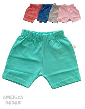 Short bebe jersey liso. Colores surtidos. Naranjo.
