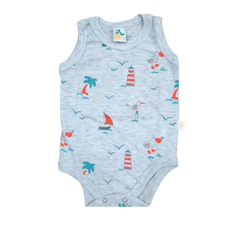 body c/broche s/m naranjo
