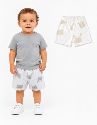 Short bebes estampado. colores surtidos. Naranjo