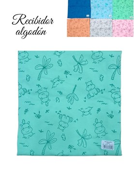 mantilla jersey estampada forrada naranjo