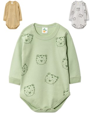 BODY MANGA LARGA ESTAMPA UNISEX NARANJO