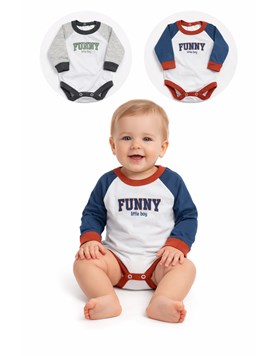 Body ranglan jersey combinado.Naranjo