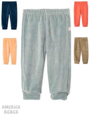 PANTALÓN PLUSH CON BOLSLLOS Y PUÑO. NARANJO