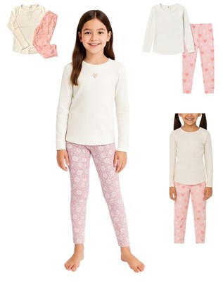 PIJAMA M/L EST NENA COLORES SURTIDOS. NARANJO