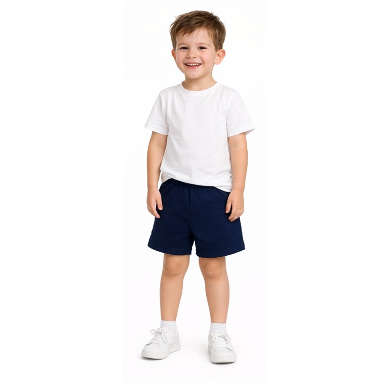 Short rustico azul.Naranjo