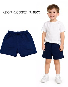 Short rustico azul.Naranjo