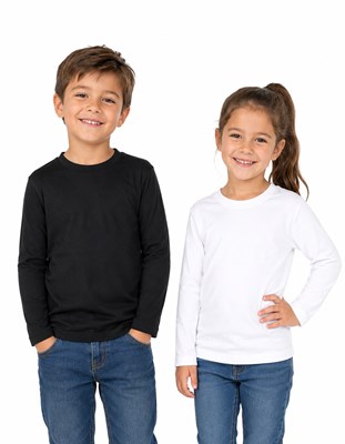 CAMISETA TERMICA NEGRA UNISEX NARANJO