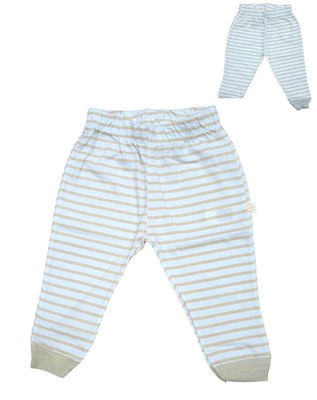 Pantalón rayado. Naranjo