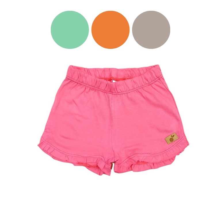 Short con volados beba. Naranjo