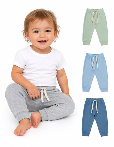 Pantalón liso bebé. NARANJO