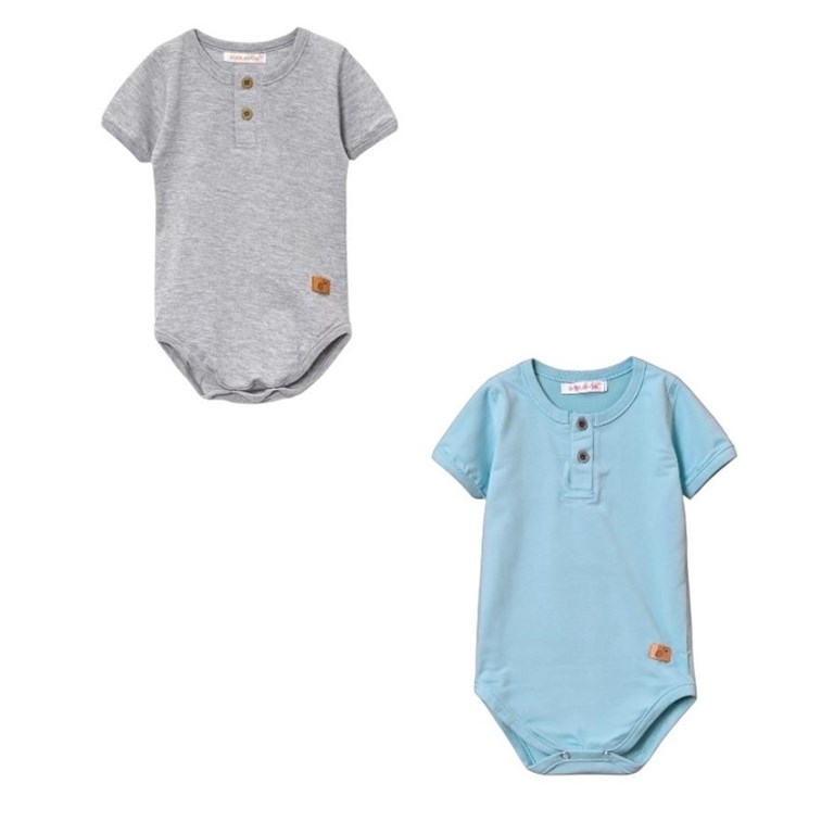 Body c/botones m/corta. Naranjo